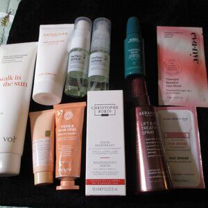 Lot of Brand Name Haircare Products Keranique Christophe Robin Voir Sachajuan